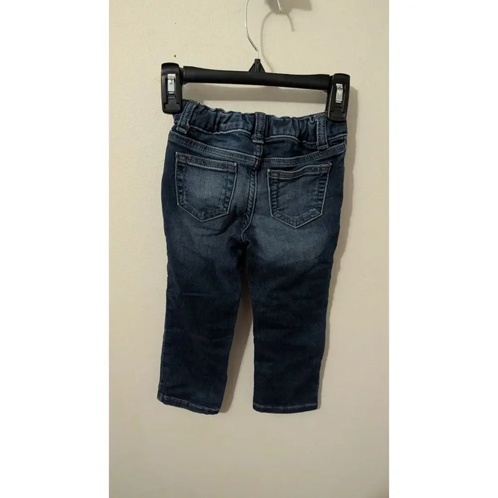 Boys Size 2T Outfit Arizona Jeans Orange + Gray Henley & Jumping Beans Jeans